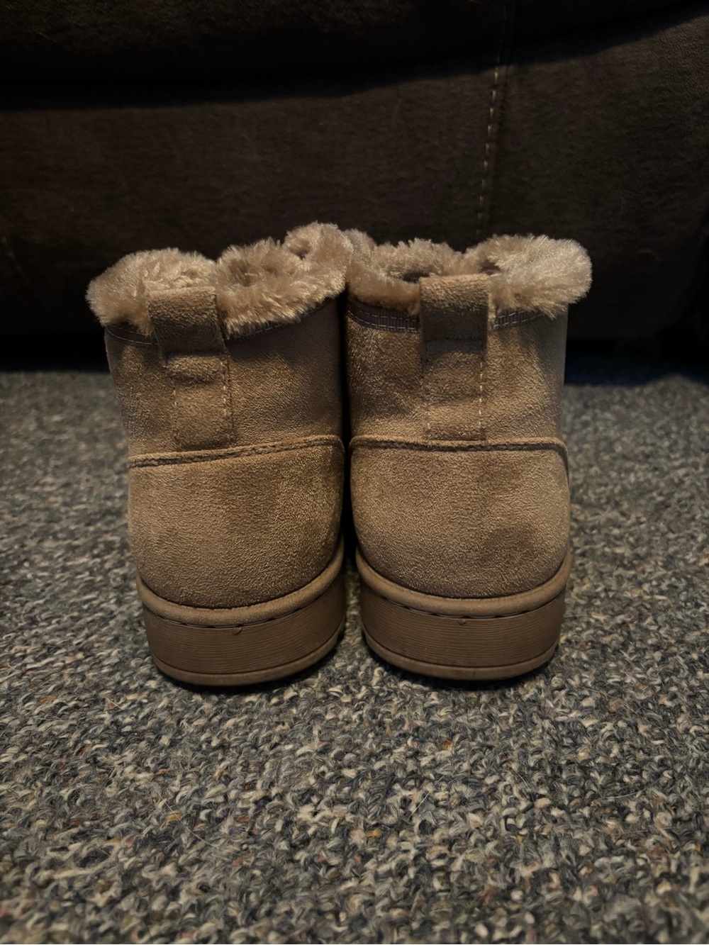 SO Tan Faux-Fur Lined Ankle Booties - Picture 4 of 7